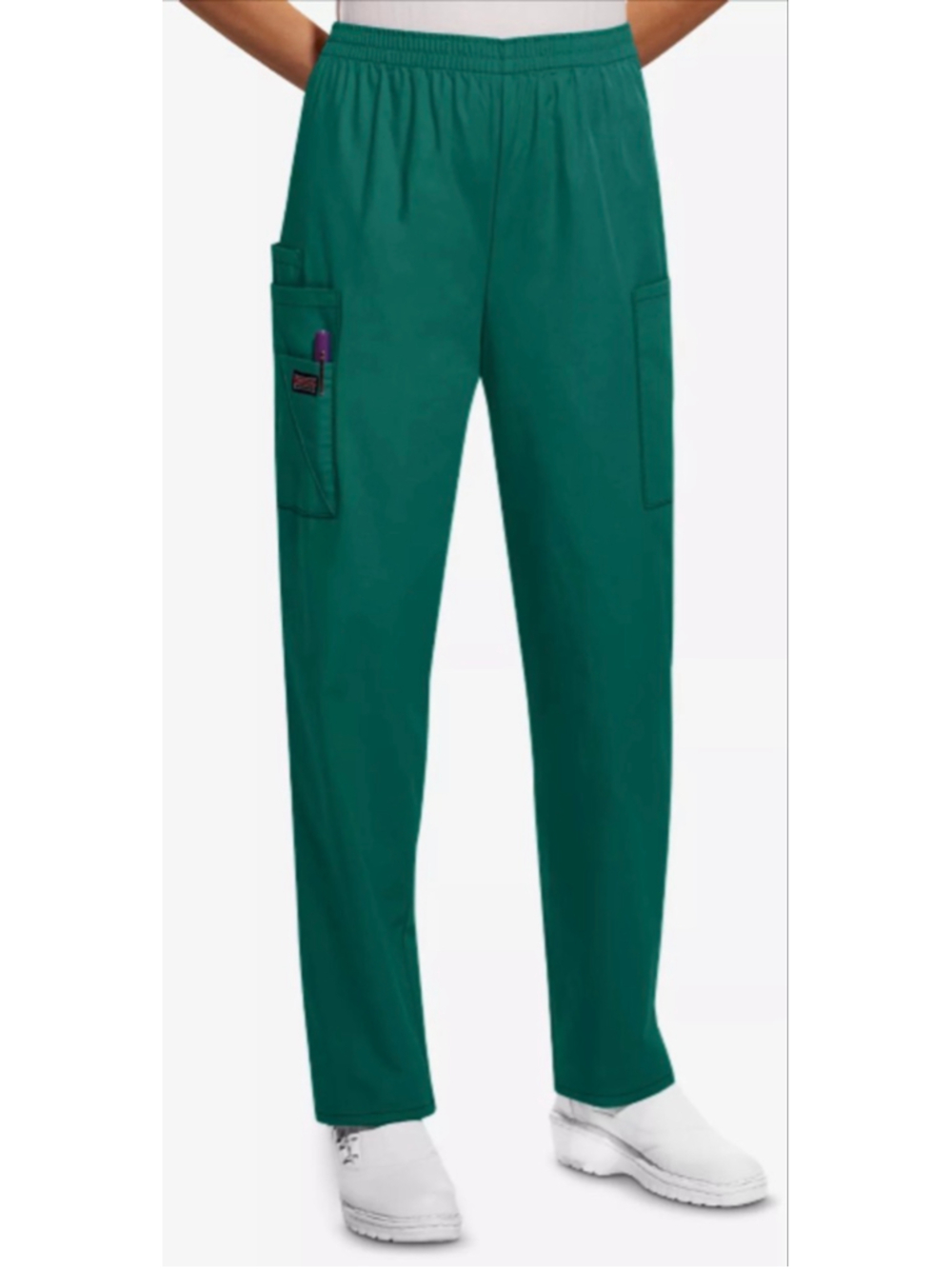 NWT Cherokee Workwear Women's 4-Pocket Elastic Waist Utility Scrub Pants SZ 2XL